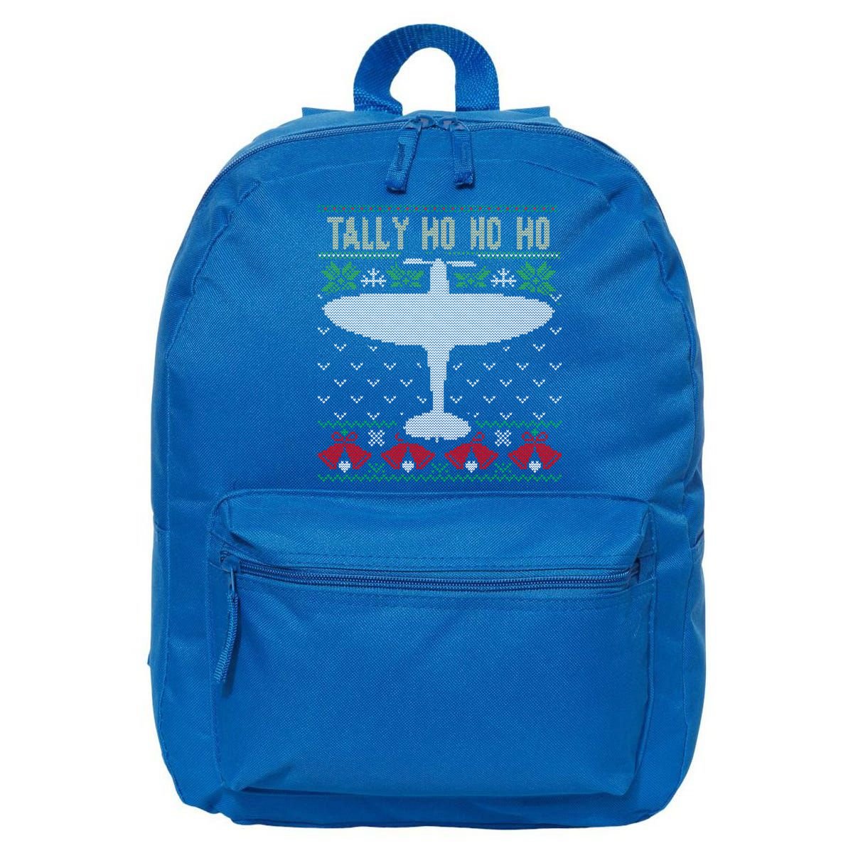 Spitfire Christmas Ugly Jumper Style Airplane Aircraft Plane Gift 16 in Basic Backpack