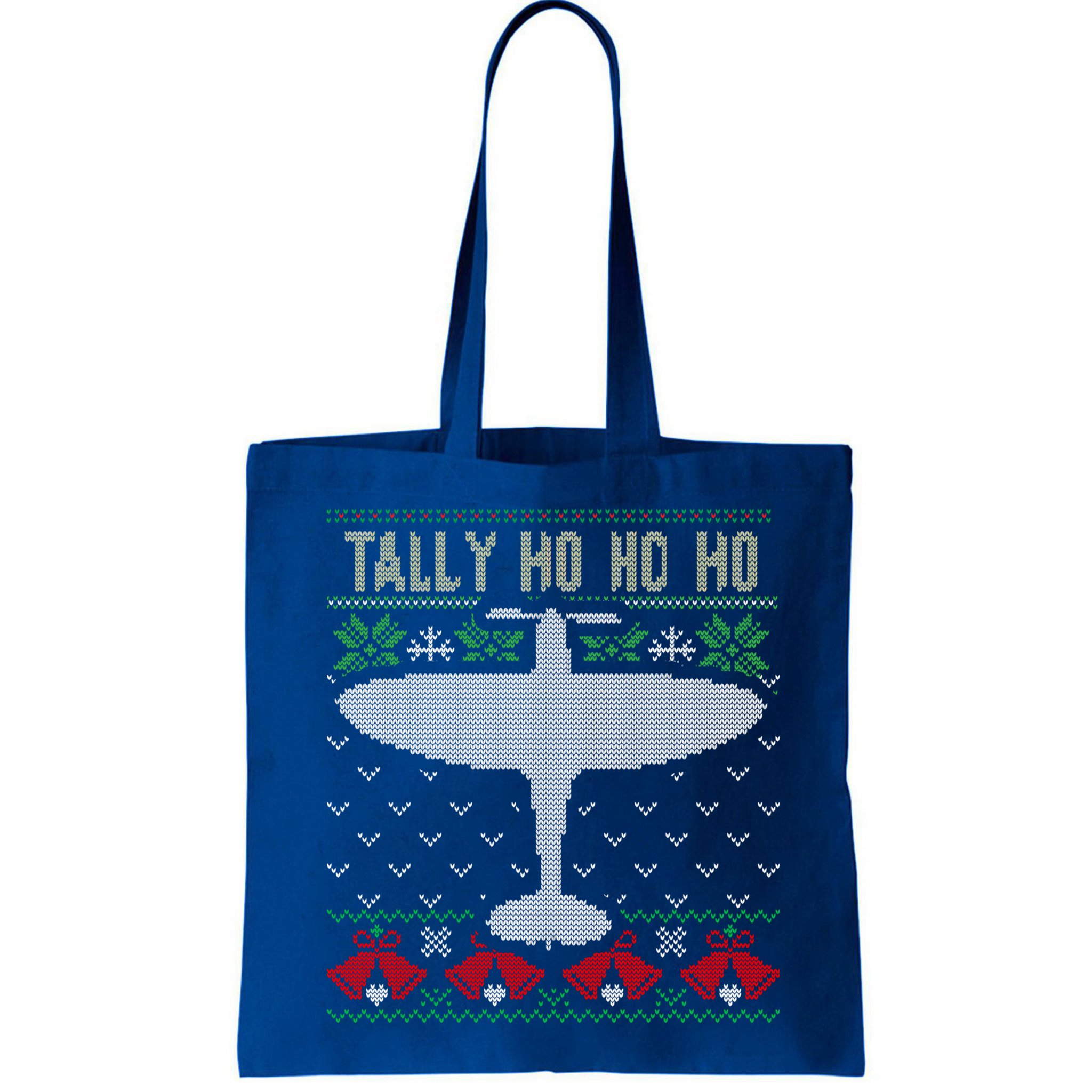 Spitfire Christmas Ugly Jumper Style Airplane Aircraft Plane Gift Bag