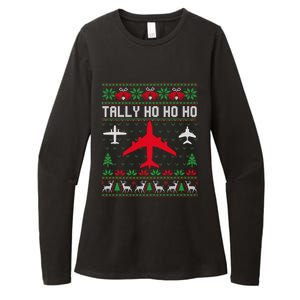 Spitfire Christmas Ugly Jumper Style Airplane Aircraft Plane Gift Womens CVC Long Sleeve Shirt