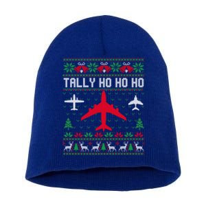 Spitfire Christmas Ugly Jumper Style Airplane Aircraft Plane Gift Short Acrylic Beanie