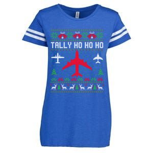 Spitfire Christmas Ugly Jumper Style Airplane Aircraft Plane Gift Enza Ladies Jersey Football T-Shirt