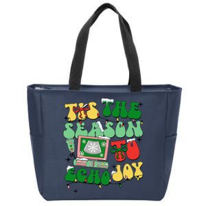 Sonographer Christmas Ultrasound Crew Ultrasound Tech Xmas Zip Tote Bag