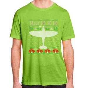 Spitfire Christmas Ugly Jumper Style Airplane Aircraft Plane Gift Adult ChromaSoft Performance T-Shirt