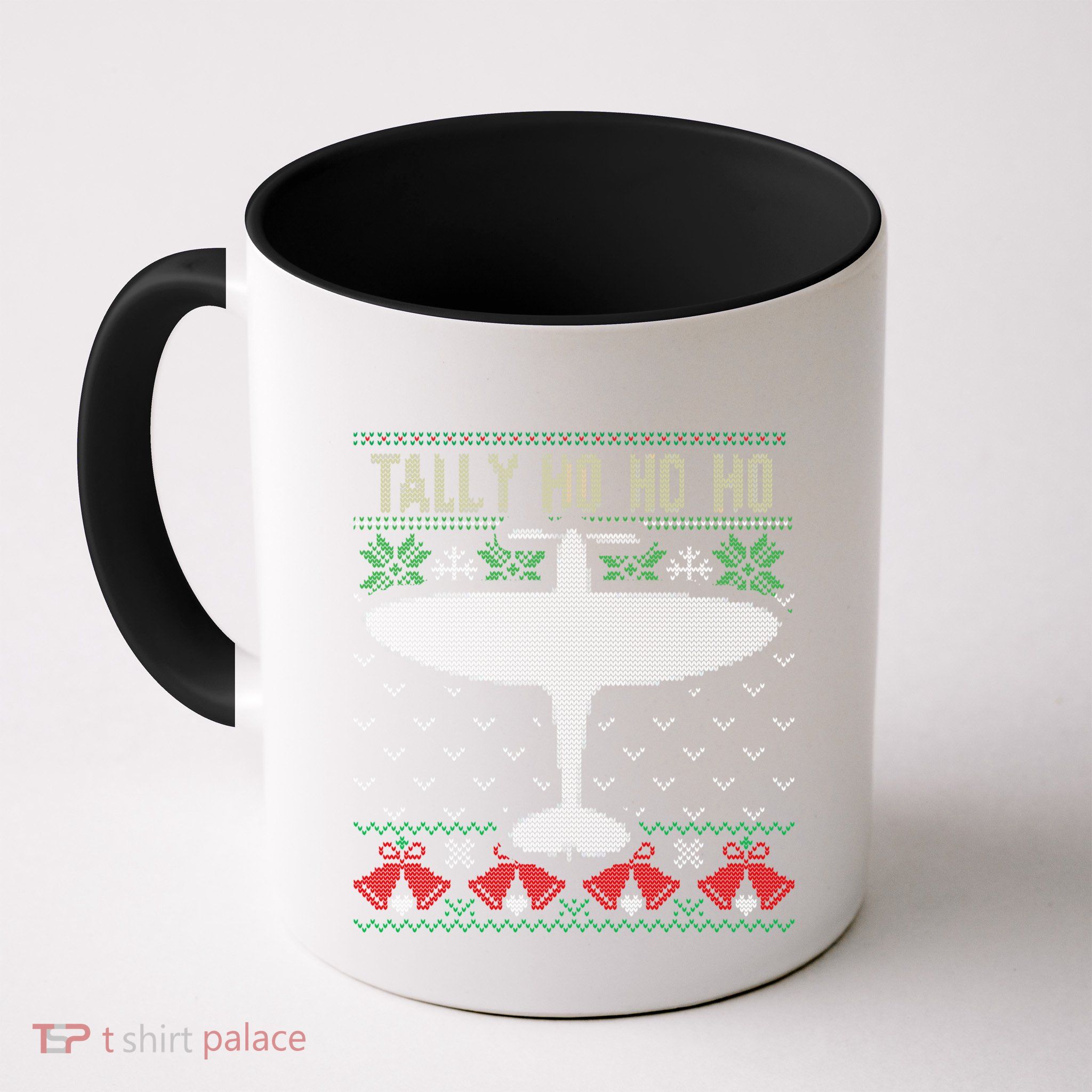 Spitfire Christmas Ugly Jumper Style Airplane Aircraft Plane Gift Mug