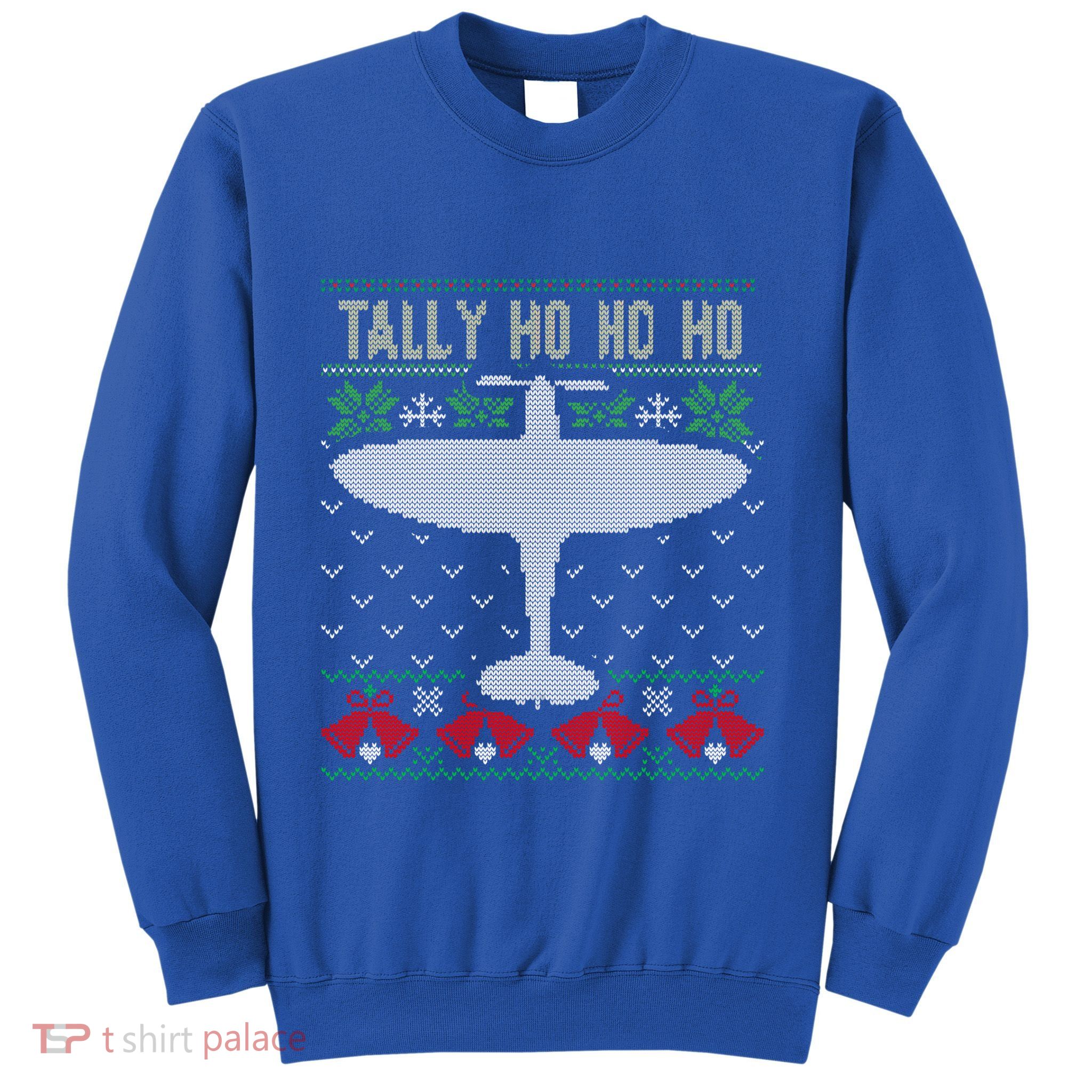 Spitfire Christmas Ugly Jumper Style Airplane Aircraft Plane Gift Sweatshirt