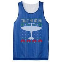 Spitfire Christmas Ugly Jumper Style Airplane Aircraft Plane Gift Mesh Reversible Basketball Jersey Tank