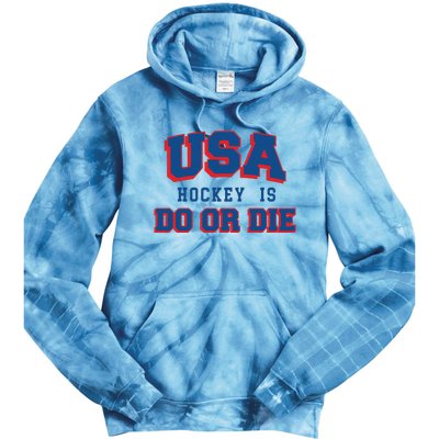 Spittin Chiclets Usa Hockey Is Do Or Die Tie Dye Hoodie