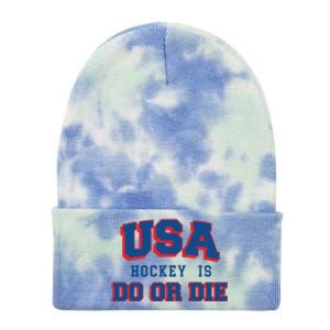 Spittin Chiclets Usa Hockey Is Do Or Die Tie Dye 12in Knit Beanie