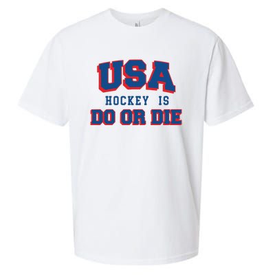 Spittin Chiclets Usa Hockey Is Do Or Die Sueded Cloud Jersey T-Shirt