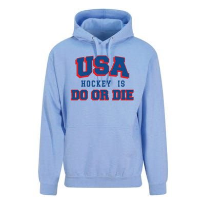 Spittin Chiclets Usa Hockey Is Do Or Die Unisex Surf Hoodie