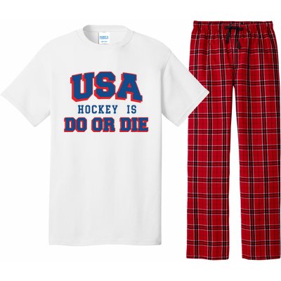 Spittin Chiclets Usa Hockey Is Do Or Die Pajama Set