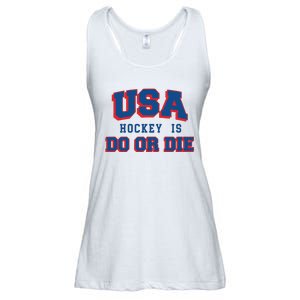 Spittin Chiclets Usa Hockey Is Do Or Die Ladies Essential Flowy Tank