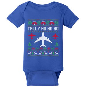 Spitfire Christmas Ugly Jumper Style Airplane Aircraft Plane Gift Baby Bodysuit