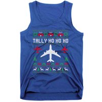 Spitfire Christmas Ugly Jumper Style Airplane Aircraft Plane Gift Tank Top