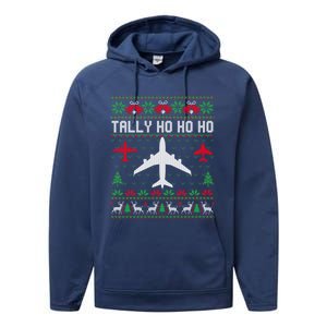 Spitfire Christmas Ugly Jumper Style Airplane Aircraft Plane Gift Performance Fleece Hoodie