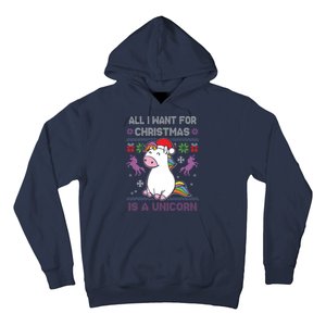 Santa Claus Unicorn Xmas Hoodie