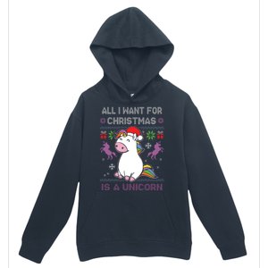 Santa Claus Unicorn Xmas Urban Pullover Hoodie