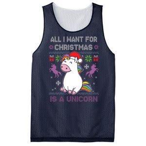 Santa Claus Unicorn Xmas Mesh Reversible Basketball Jersey Tank