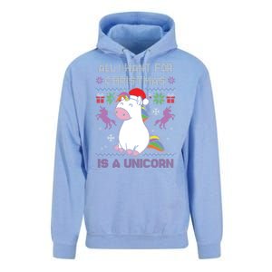 Santa Claus Unicorn Xmas Unisex Surf Hoodie