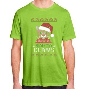 Santa Claw Ugly Christmas N Cat Xmas Cute Gift Adult ChromaSoft Performance T-Shirt