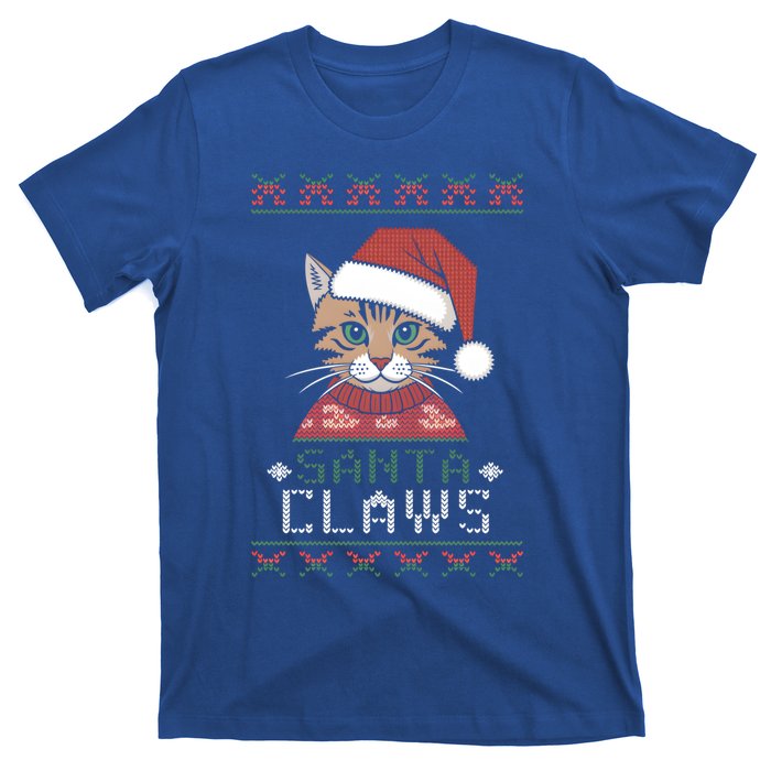 Santa Claw Ugly Christmas N Cat Xmas Cute Gift T-Shirt