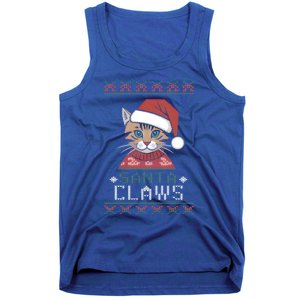 Santa Claw Ugly Christmas N Cat Xmas Cute Gift Tank Top