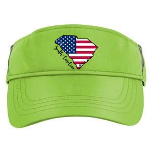 South Carolina United States Map T Shirt Adult Drive Performance Visor