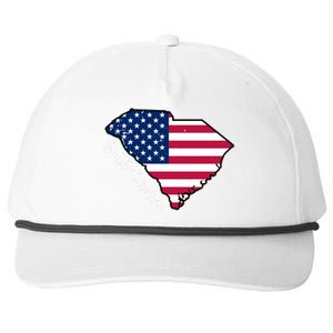 South Carolina United States Map T Shirt Snapback Five-Panel Rope Hat