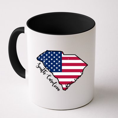 South Carolina United States Map T Shirt Mug