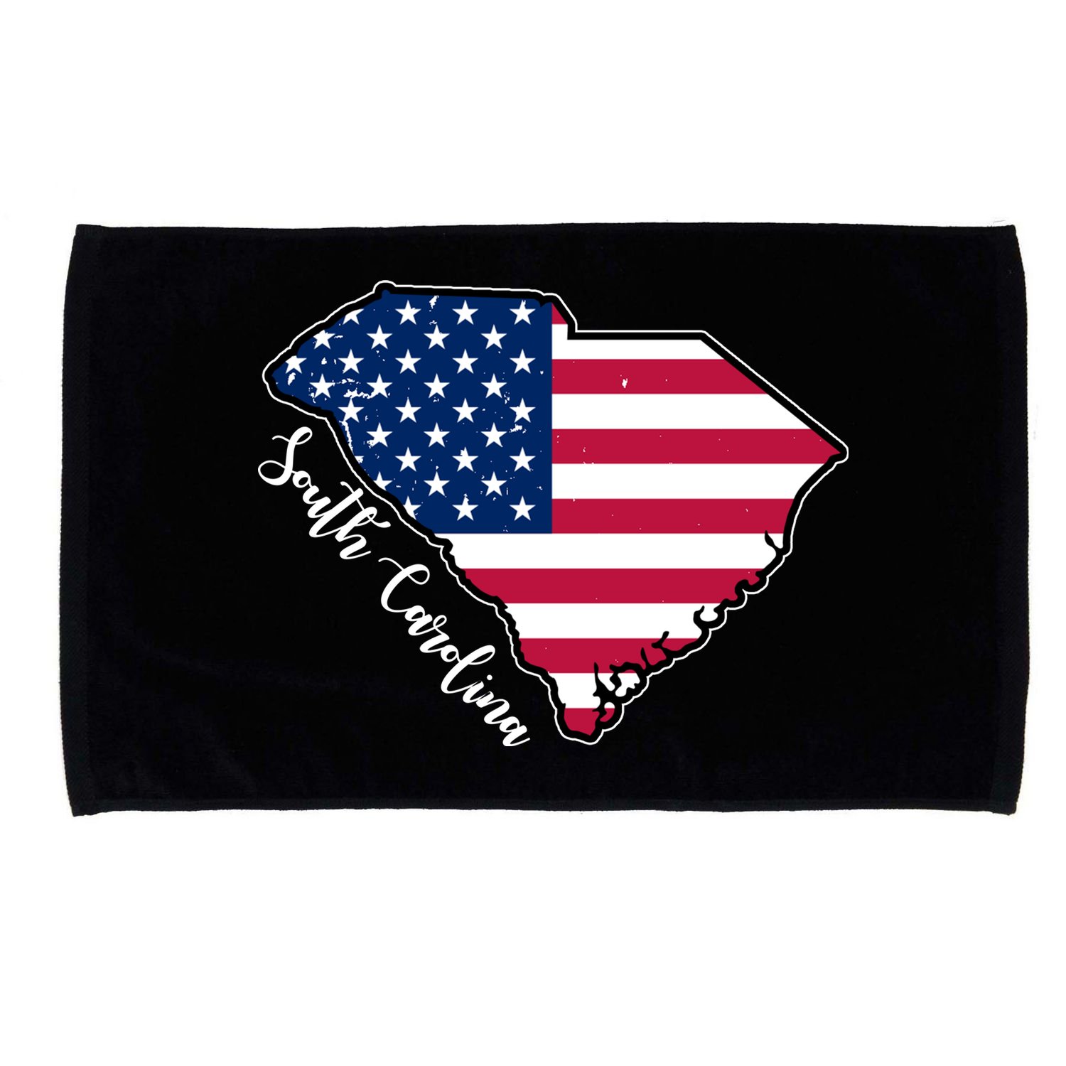 South Carolina United States Map T Shirt Microfiber Hand Towel