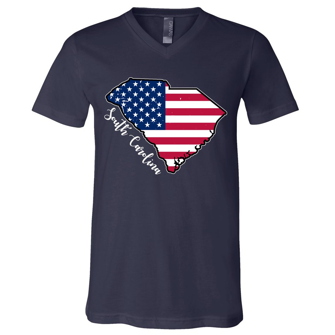 South Carolina United States Map T Shirt V-Neck T-Shirt