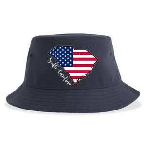 South Carolina United States Map T Shirt Sustainable Bucket Hat