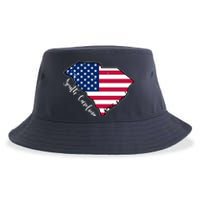 South Carolina United States Map T Shirt Sustainable Bucket Hat