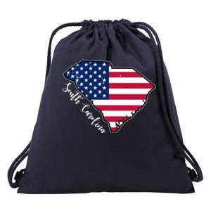 South Carolina United States Map T Shirt Drawstring Bag