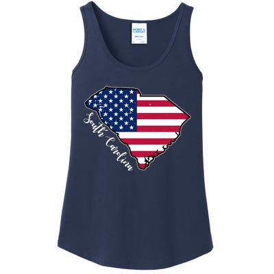 South Carolina United States Map T Shirt Ladies Essential Tank