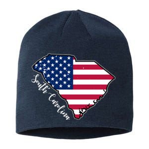 South Carolina United States Map T Shirt Sustainable Beanie