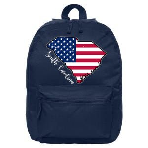 South Carolina United States Map T Shirt 16 in Basic Backpack