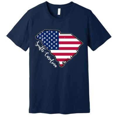 South Carolina United States Map T Shirt Premium T-Shirt