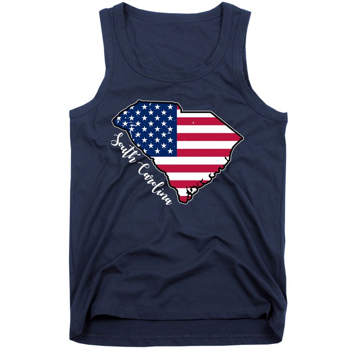 South Carolina United States Map T Shirt Tank Top