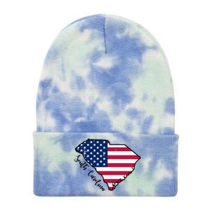 South Carolina United States Map T Shirt Tie Dye 12in Knit Beanie