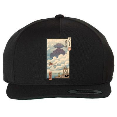 Sky Castle Ukiyo E Wool Snapback Cap