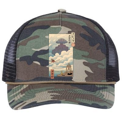 Sky Castle Ukiyo E Retro Rope Trucker Hat Cap