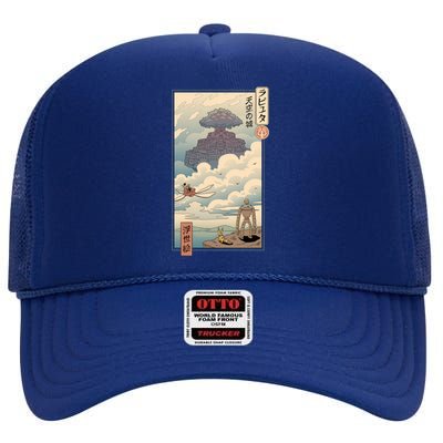 Sky Castle Ukiyo E High Crown Mesh Back Trucker Hat