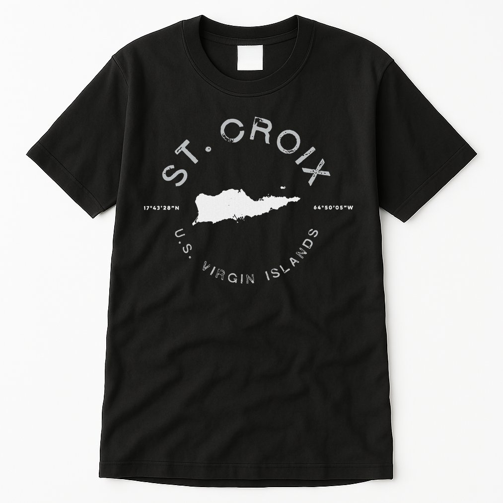 St. Croix Usvi Graphic Vintage Retro Tall T-Shirt