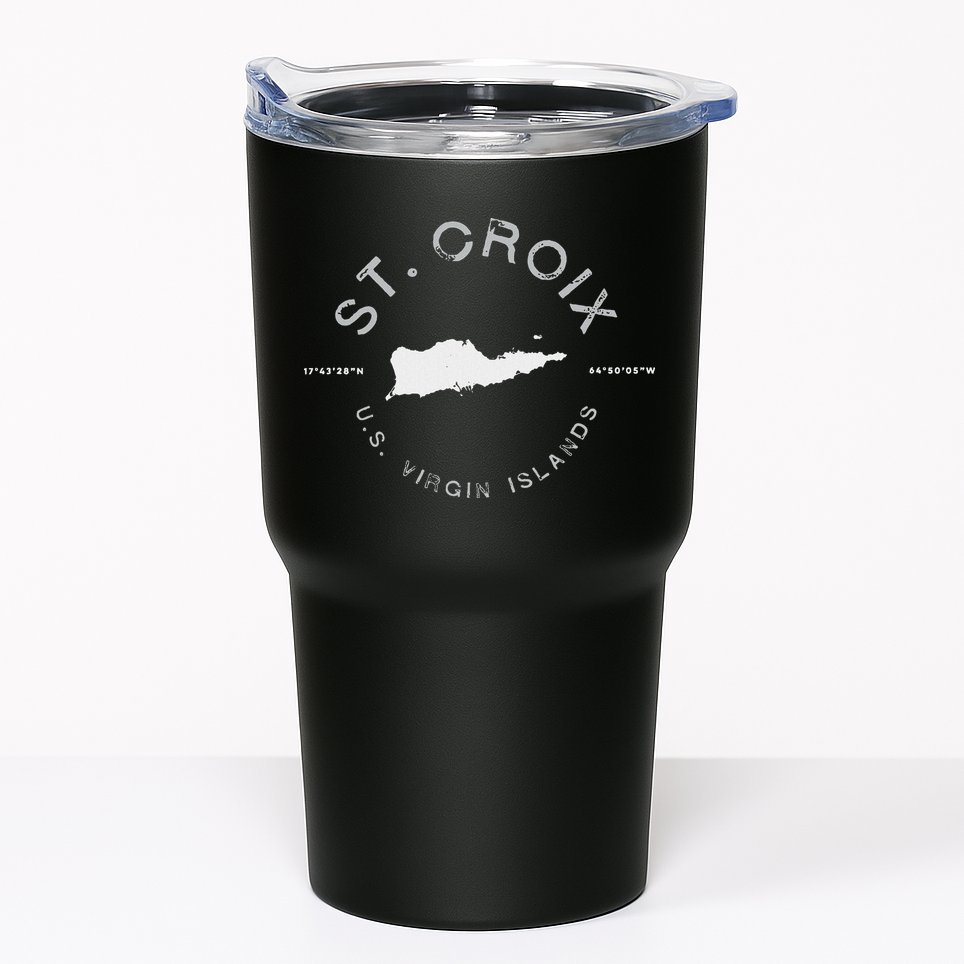 St. Croix Usvi Graphic Vintage Retro Tumbler