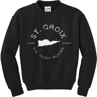 St. Croix Usvi Graphic Vintage Retro Kids Sweatshirt
