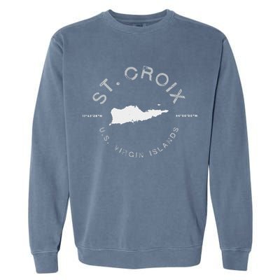 St. Croix Usvi Graphic Vintage Retro Garment-Dyed Sweatshirt
