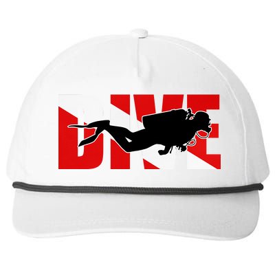 Scuba Dive Logo Snapback Five-Panel Rope Hat