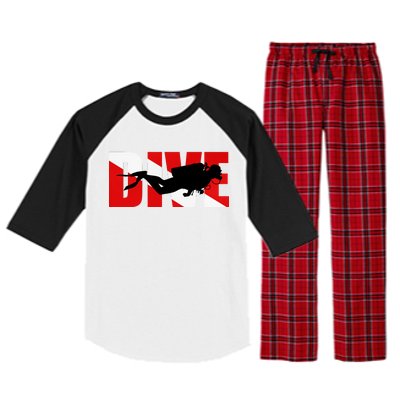 Scuba Dive Logo Raglan Sleeve Pajama Set