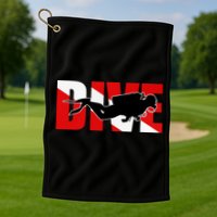 Scuba Dive Logo Golf Towel